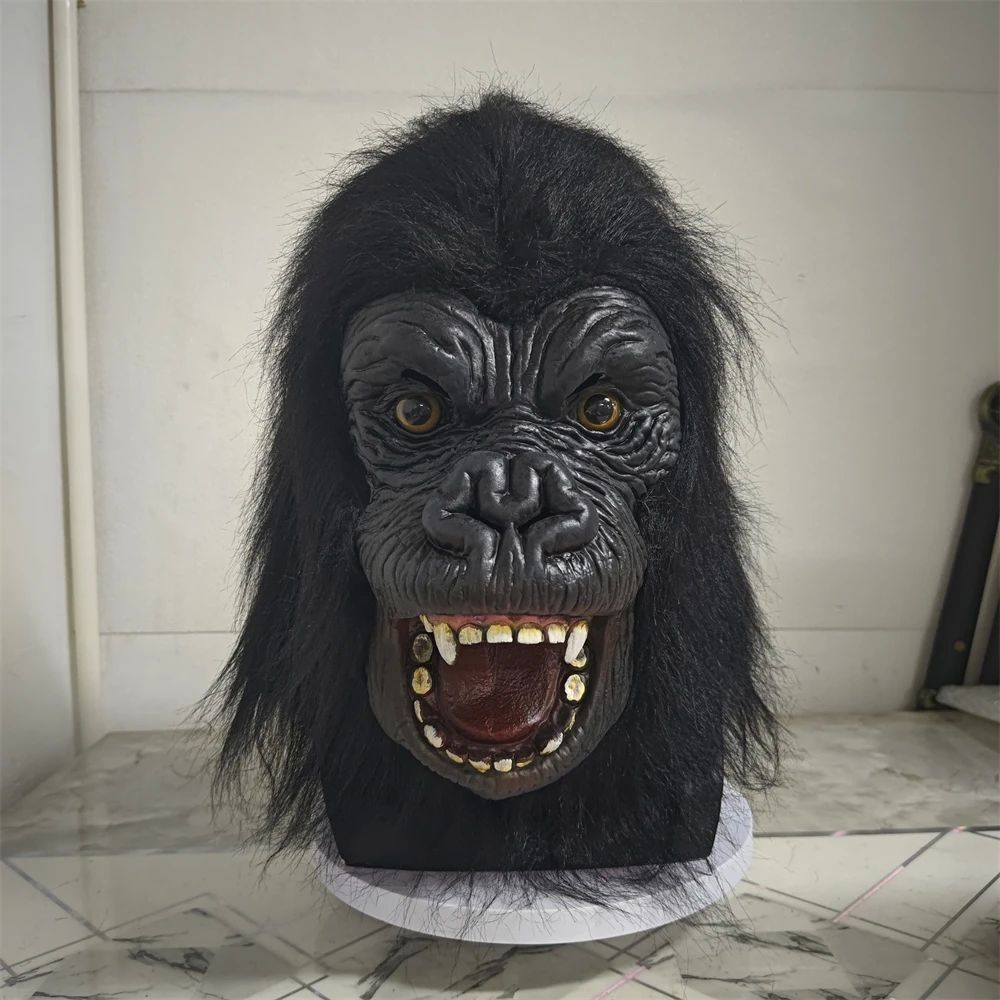 Vivid King Kong Gorilla Mask Horror Monster Latex Mask With