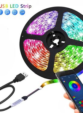 LED Strip Light Color USB RGB Tpae Bluetooth LED Strip Bedro
