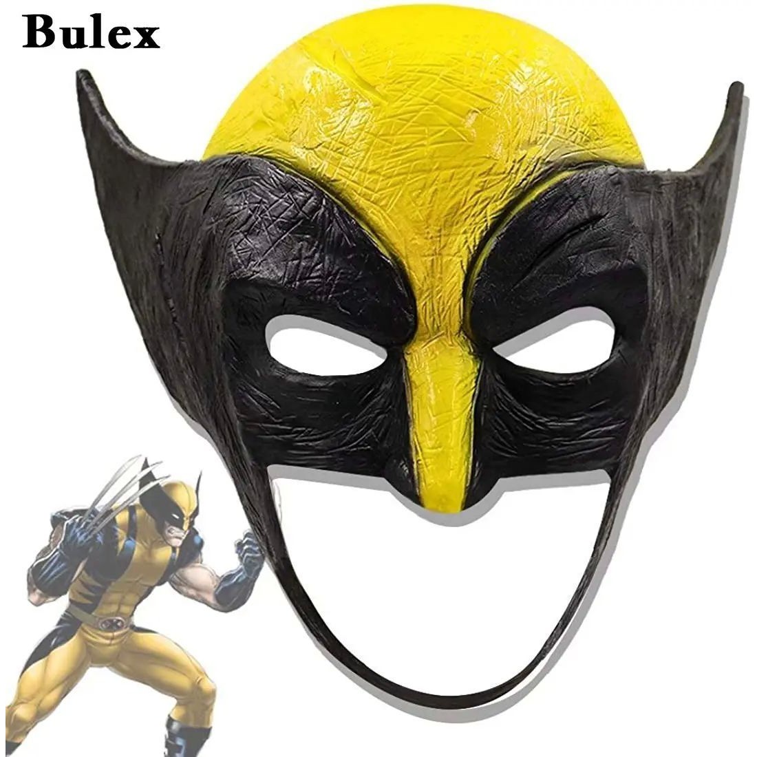 Wolverine Mask James Howlett Latex Half Face Mask Movie Cosp