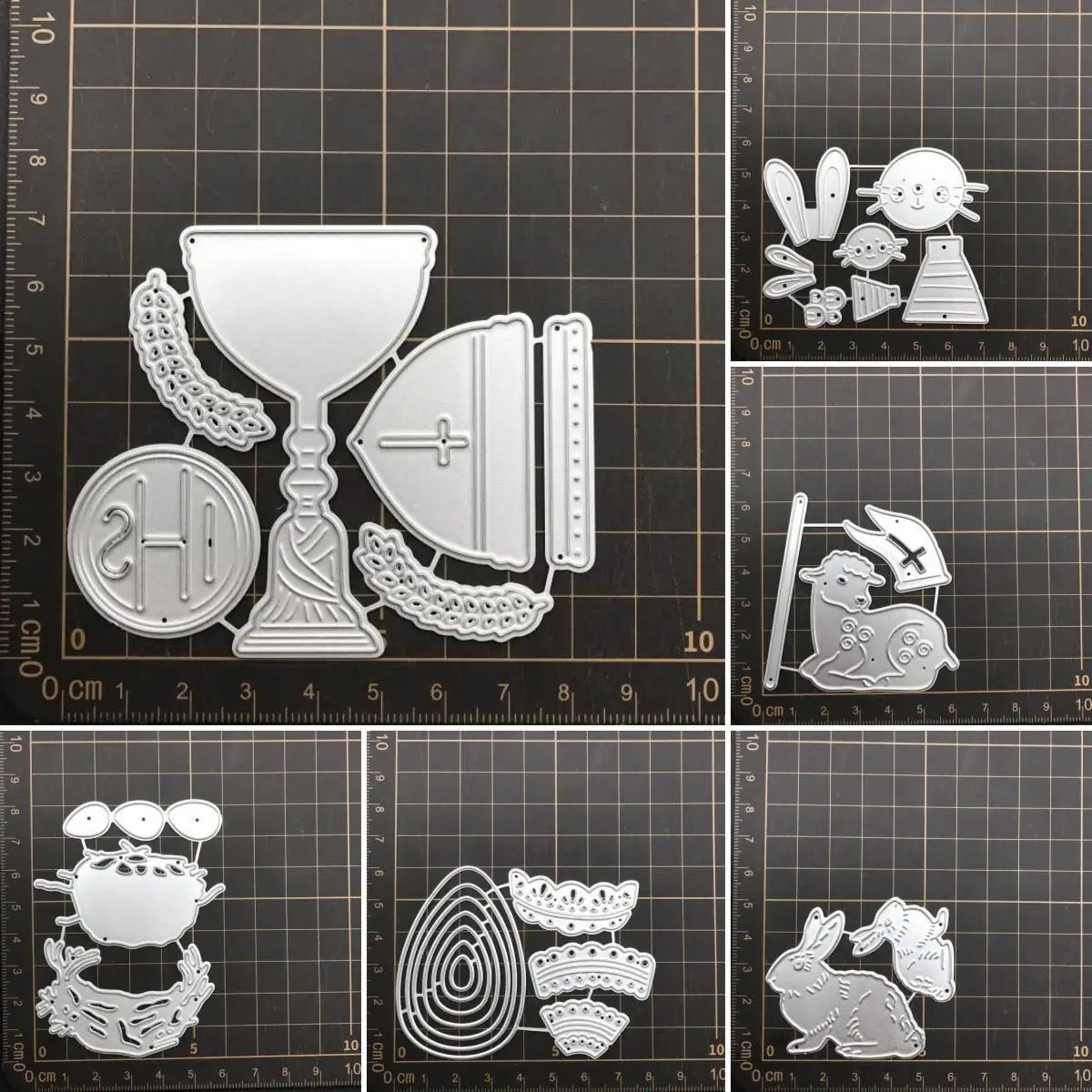 7 KINDS easter animals egg IHS Metal Cutting Dies Stencils F