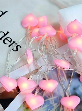 10leds 20leds 40leds Led Love Heart Wedding String Fairy Lig