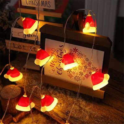 Christmas Light String Candy Santa Cluas Snowman Lamp Xmas T
