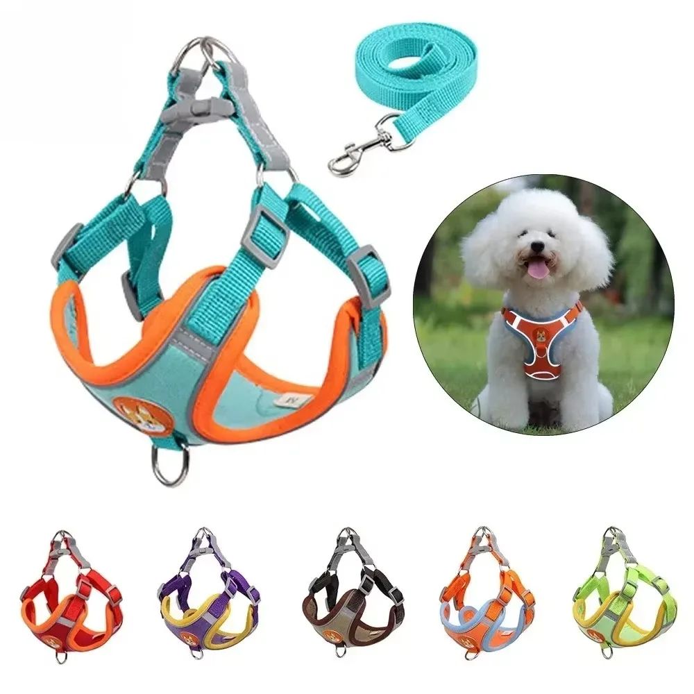No Pull Pet Dog Harness Leash Set Adjustable Puppy Cat Harne
