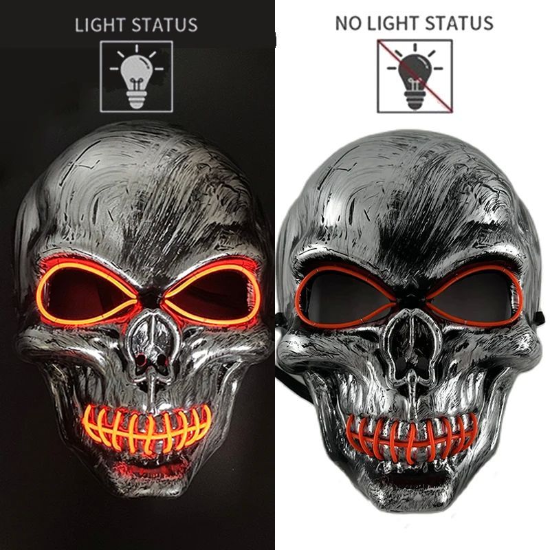Halloween Cosplay Accessory Props Horror Skull Head Full Fac