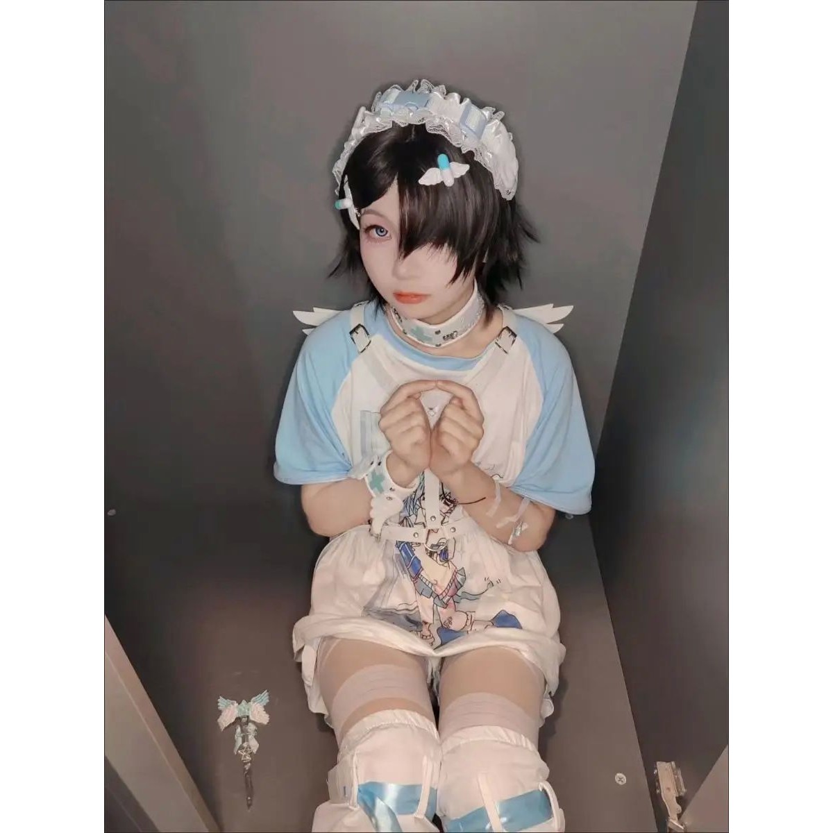 Gothic Lolita Harajuku Women Subculture Cute Wings Punk Brac