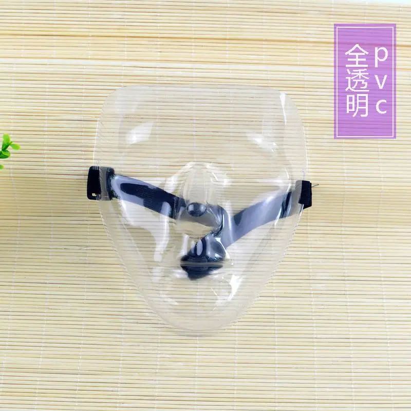 Transparent Vintage Men Masquerade Full Face Masks Handsome