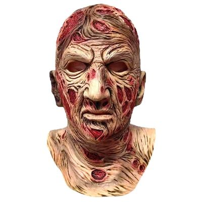 Horror Scary Evil Devil Freddy Krueger Mask Monster Latex Sc