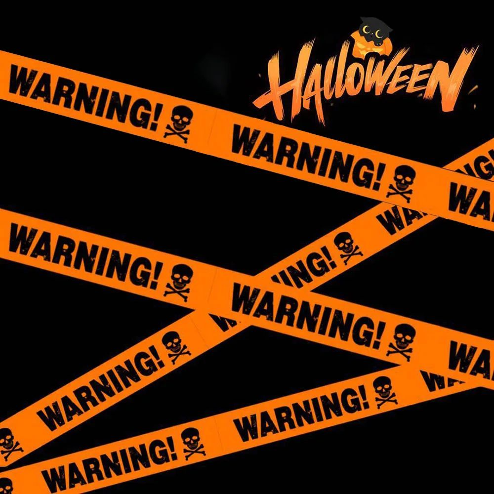 Halloween Decoration Tape,Warning Line,Warning Tape Signs,Wi