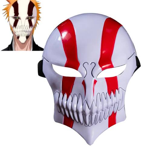 Anime Bleach Kurosaki Ichigo Mask Cosplay Hollow Masks Hallo