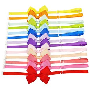 Adjustable Cat Color For Necktie Pet Tie Bow Dog Solid 10pcs
