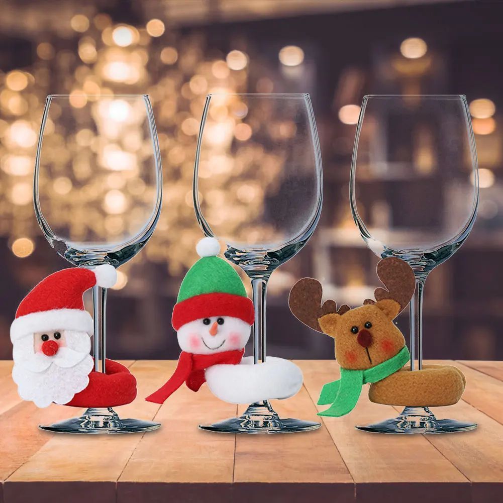 Christmas Xmas Table Decor Xmas Wine Bottle Cover Santa Long