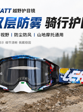 LEA雷特TT越野摩托山地车骑行MOTO速降护目防雾遮光双层加硬风镜