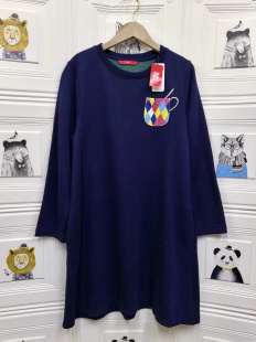 连身裙 内绿色毛圈菱形格杯子长袖 不退换货 潮牌红牌G家复刻版