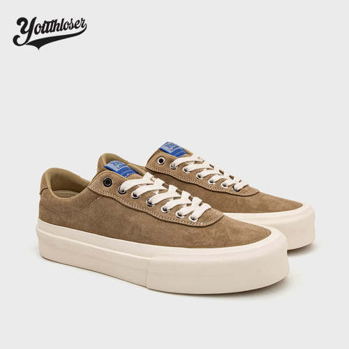 Youthloser日系厚底阿美咔叽经典款板鞋