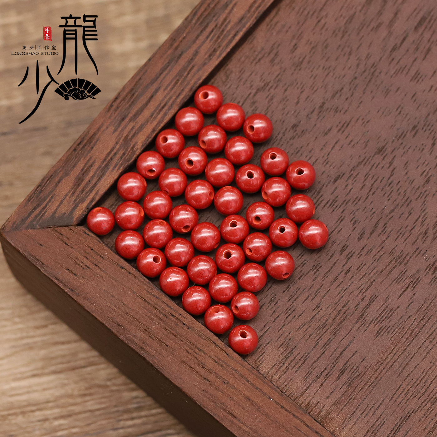 朱砂帝王砂新年红色手串紫金砂