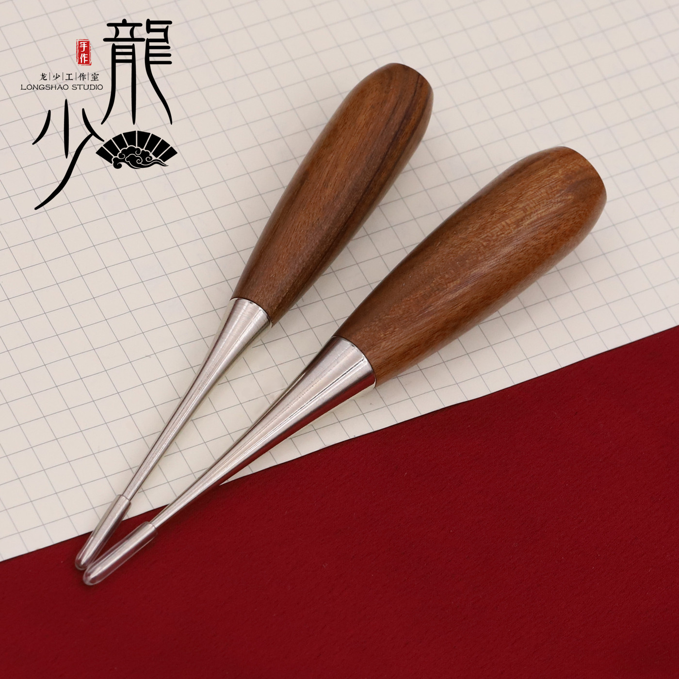 扩孔锥实木手柄DIY实心开孔锥手工迦叶线圈盘编工具 胡桃木色锥子,居家布艺,锥子,淘宝优惠券,粉丝福利购,淘宝优惠卷