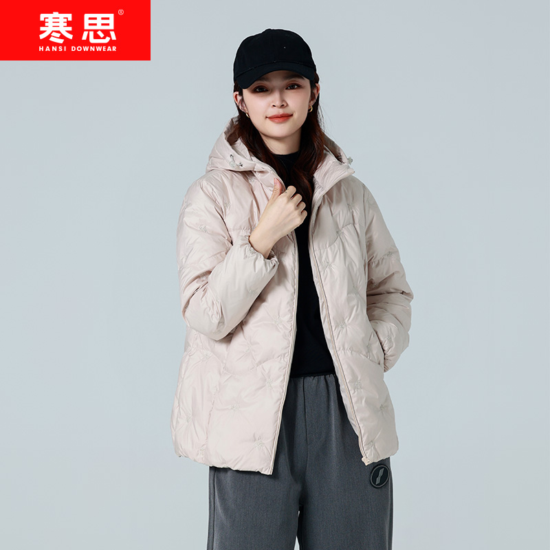 寒思2022年秋冬季新款薄款羽绒服女短款时尚轻便冬季羽绒外套2368