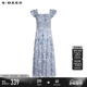 sdeer圣迪奥夏装 女装 度假风荷叶边连衣裙S252Z1281