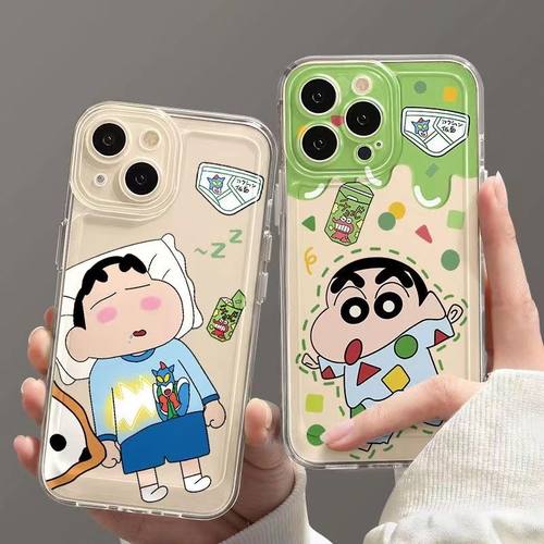 潮牌动漫适用苹果15手机壳iphone14/13/12promax可爱11pro卡通7/8plus透明16pro硅胶xr女新款xsmax情侣保护套