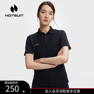 薄款 hotsuit后秀短袖 网球运动t恤衫 polo衫 透气翻领上衣 女2025夏季