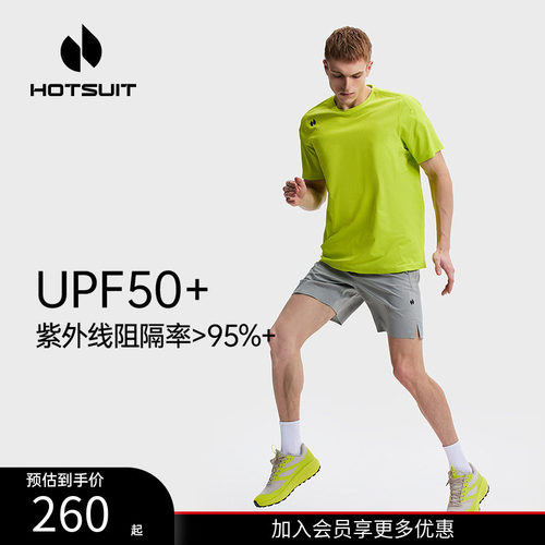 后秀速干透气健身男短袖T恤