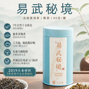 2019年易武正山普洱生茶80g7年昆明干仓头春大树茶蜜香柔顺口粮茶