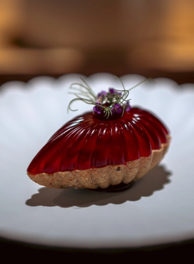 创意法餐餐前甜品位上料理螺纹贝壳甜品分子料理开胃菜硅胶模具