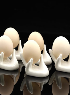 法餐创意菜位上蛋托白色陶瓷餐具盘子碟分子料理新中式意境菜盘