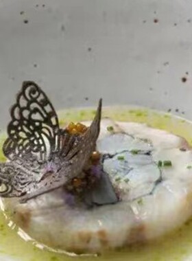 8连镂空蕾丝蝴蝶翻糖巧克力甜品法餐菜装饰点缀硅胶模具脆片磨具