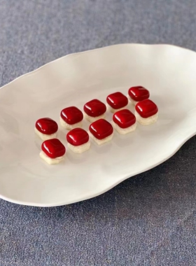 创意菜鹅肝冷菜定型模具 5连小号正方扁圆食品级硅胶矽胶烘焙磨具