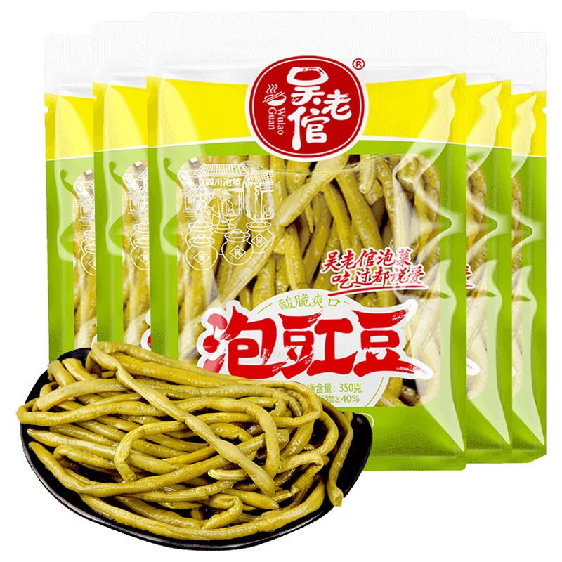 四川酸豆角350g*5袋装吴老倌
