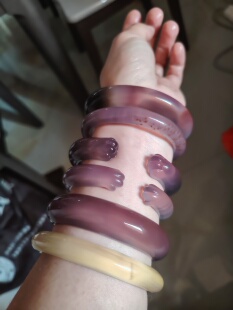 不一样的紫玉髓玛瑙手镯