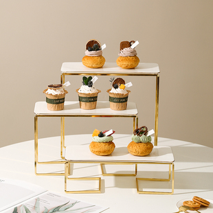 多层甜品台茶歇冷餐摆台展示架高脚蛋糕托盘展示架子糕点摆盘果盘