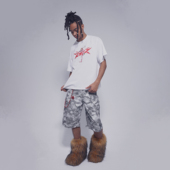 圆领美式 2727WORLD T恤 SAKURA印花短袖 复古恶搞街头休闲 2024版