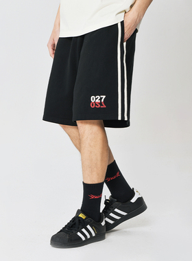2727WORLD 法老 #027印花美式运动风短裤子 潮流休闲街头嘻哈