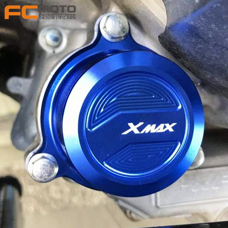 适用于 雅马哈 XMAX300 250 400 改装CNC机油滤芯盖散热盖 保护盖