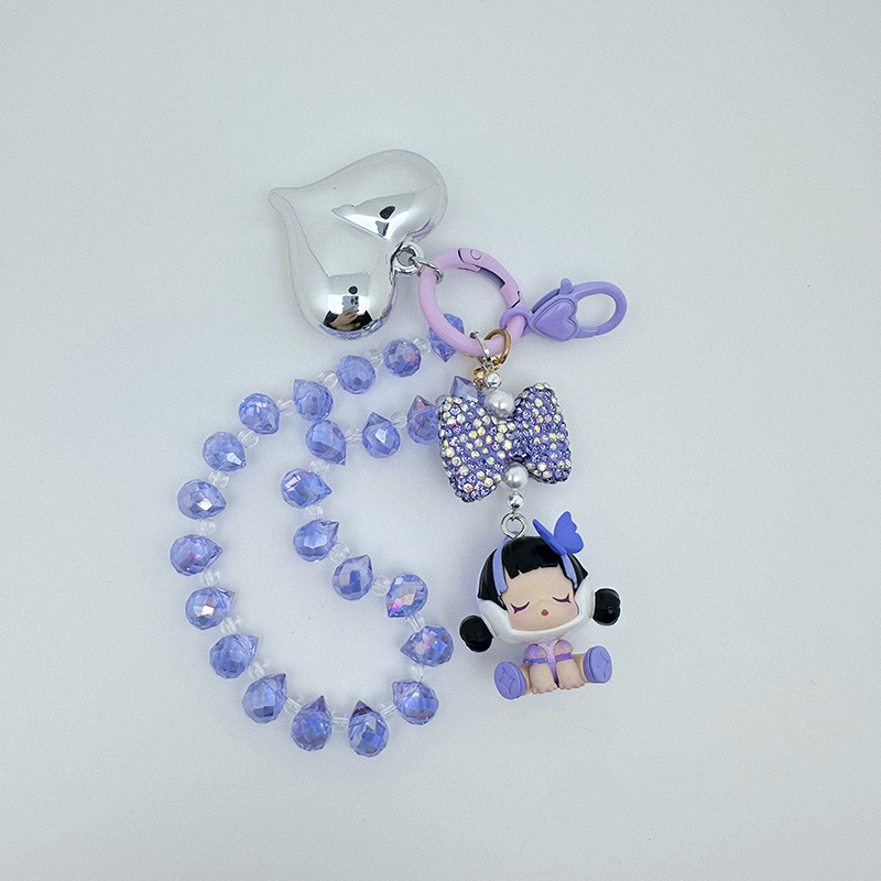 蝴蝶小姐改娃萌粒ins手机链串珠挂件钥匙扣链条可爱闺蜜礼物