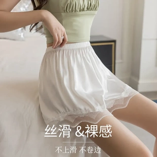 跨境直销jk安全裤 宽松 冰丝三分无痕蕾丝防走光短裤 女夏季