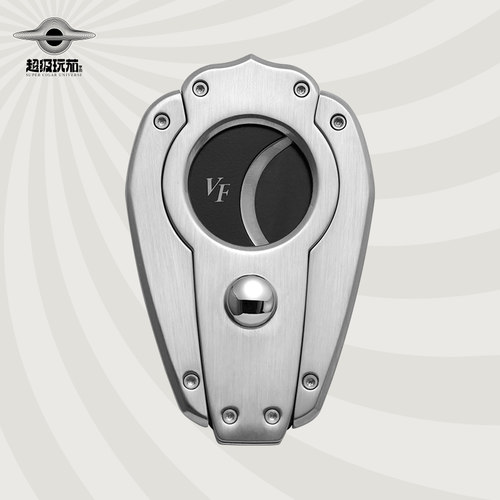 VANITY FAIR雪茄剪刀SEED-Ⅱ系列银丝黑刃大环经同步刀刃锋利顺滑