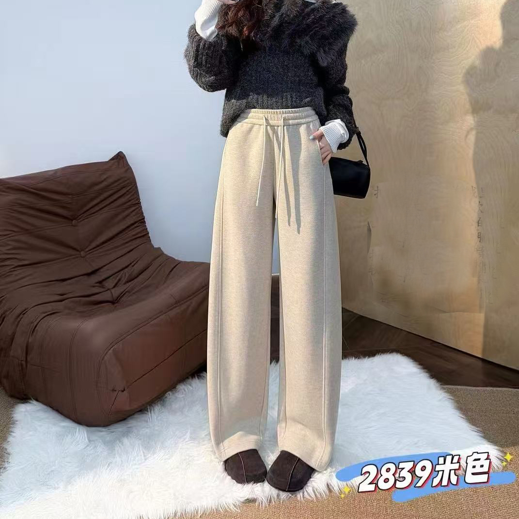 玉丰情丝2025冬款高腰休闲云朵裤