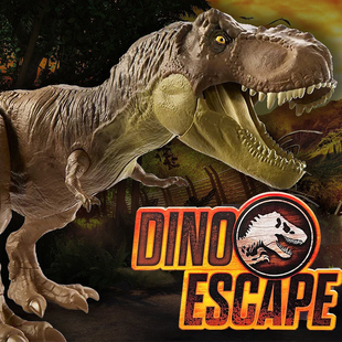 美泰侏罗纪世界大号恐龙玩具霸王龙迅猛龙男孩仿真玩偶模型手办