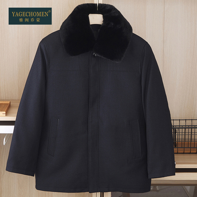 活里活面中老年人棉衣男扣子版型