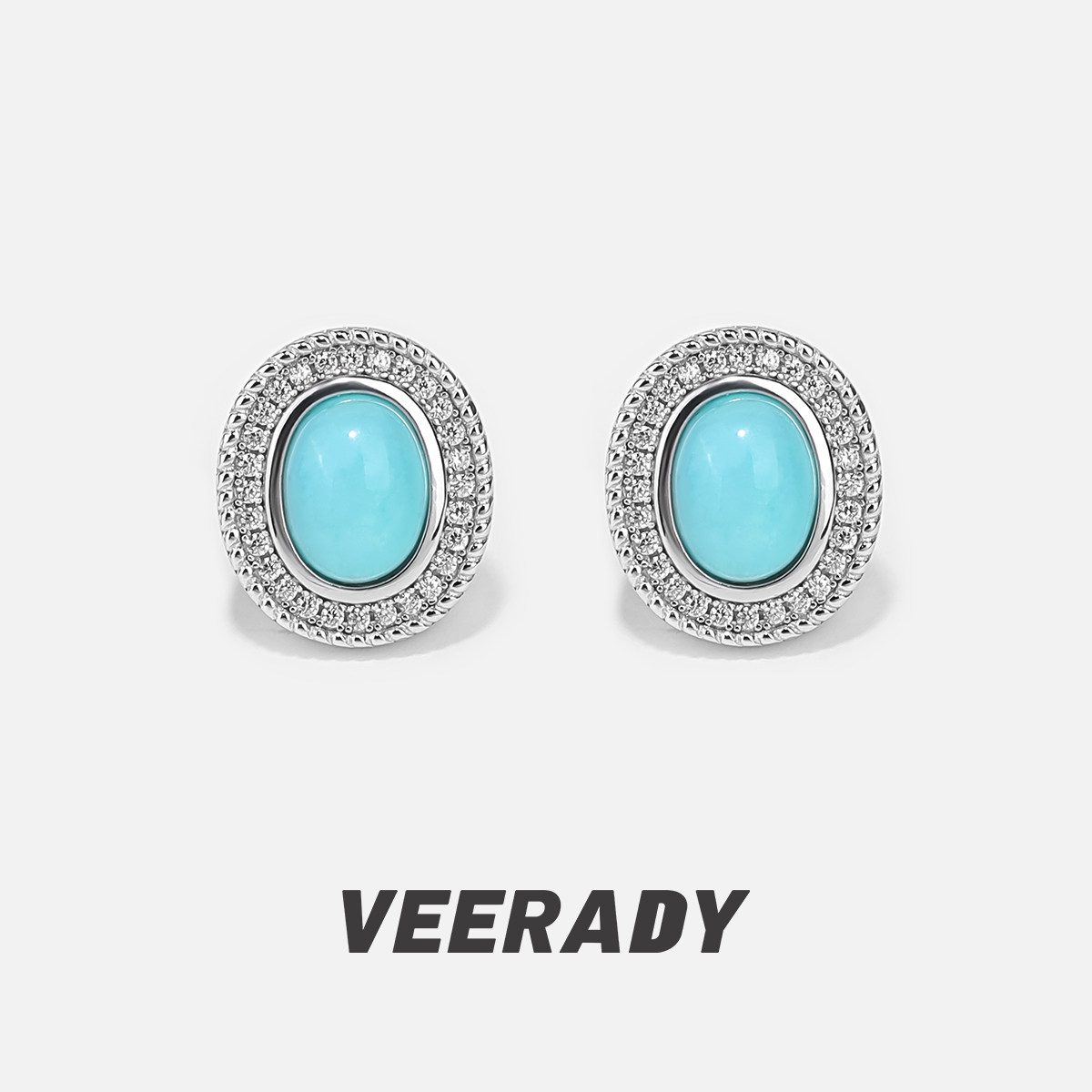 薇拉蒂925纯银天河石耳钉女独特轻奢耳环复古高级感百搭小众耳饰