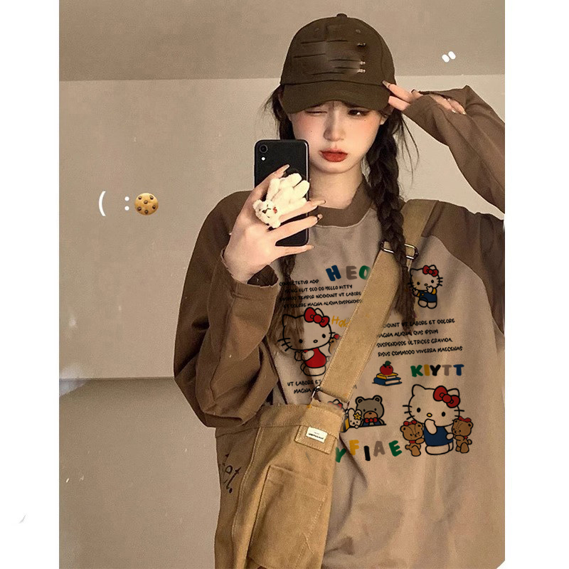 美拉德潮牌秋冬kitty猫特大码240