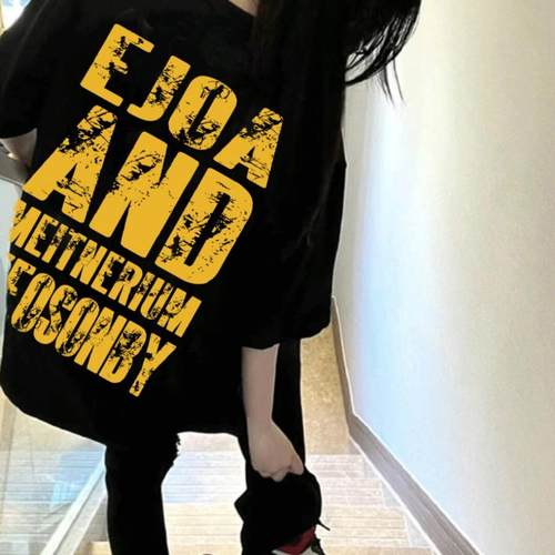 高街oversize纯棉短袖T恤男女