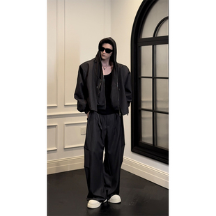 龙叨叨2024秋季新品原创设计假两件连帽卫衣套装休闲运动外套长裤