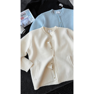 毛衣日常宽松休闲款 龙叨叨秋季 开衫 高级感圆领针织衫 外套男 新品