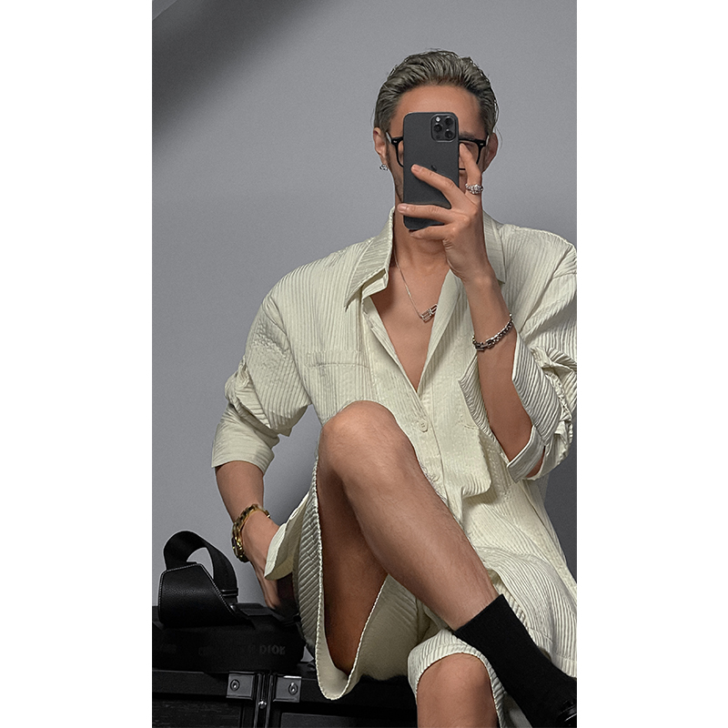 龙叨叨高级感定制压褶肌理感套装