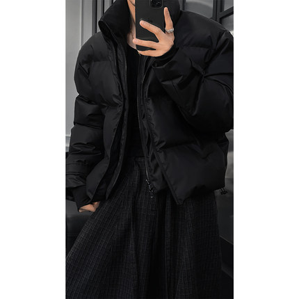 龙叨叨冬季新品高级感痞帅立领棉服男潮牌宽松百搭保暖棉衣外套