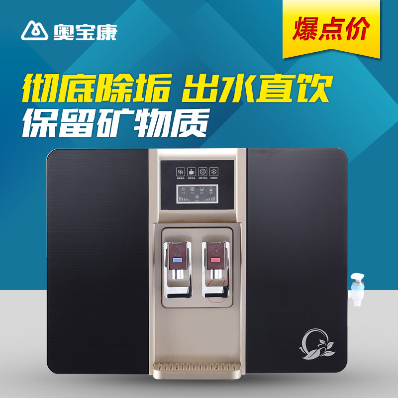 包邮 家用直饮厨房纯水机冰热一体Ro反渗透智能台式净水机净水器